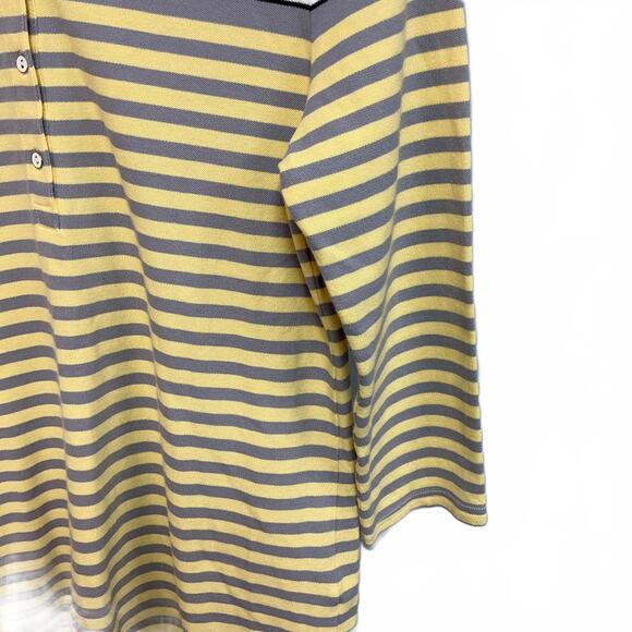 Croft & Barrow Vintage Women's Striped Polo Shirt, Size M - Picture 4 of 6